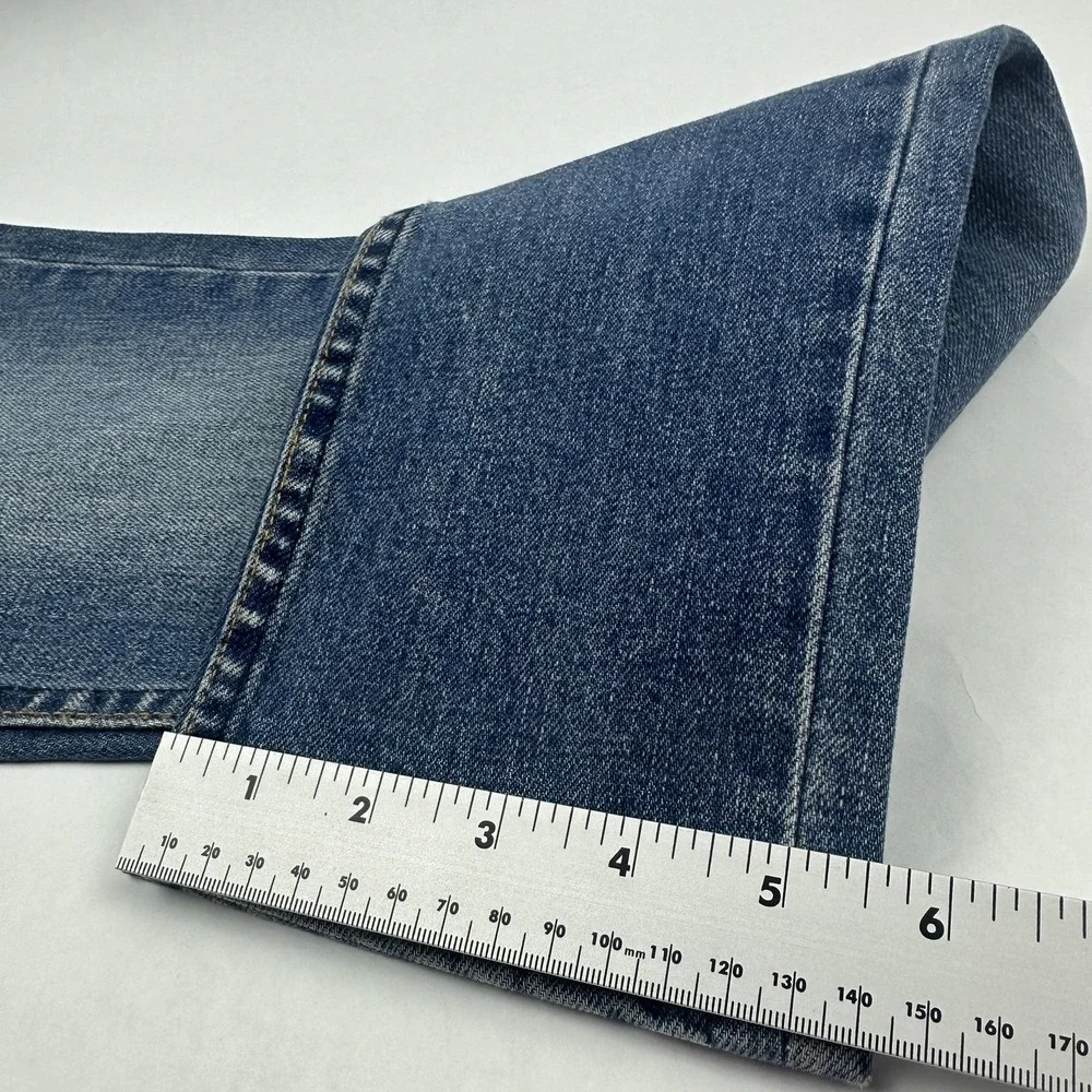 A.P.C. Kid Cudi Petit New Standard Jeans 28 Blue Dream‎ On Embroidery Button Fly